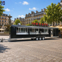 Hotselling grote mobiele foodtruck voor snacks, dranken, ijs, koffie, melkthee, fruit, en andere etenswaren, DOT-gecertificeerd.