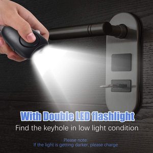 Alarmes personnelles rechargeables par USB, 130 dB, alarme de sécurité <span class=keywords><strong>Safesound</strong></span>, porte-clés avec lumières LED, alarmes personnelles d'urgence 140 dB - Product Image 2