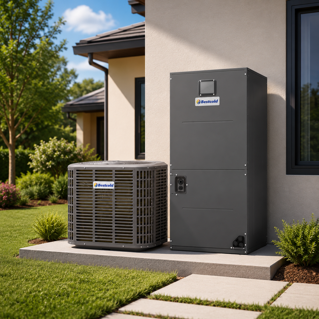 R454B 18 Seer 2 TON 3 TON 4 TON 5 TON Duct Type Air Handler Manufacturer Indoor AC Condenser Unit Inverter Smart Air Conditioner