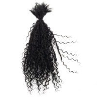 Extensions de cheveux naturels 100% humains, tresses de 16 pouces (0,6 cm), prix d'usine, locs tressés faits à la main, styles bohèmes