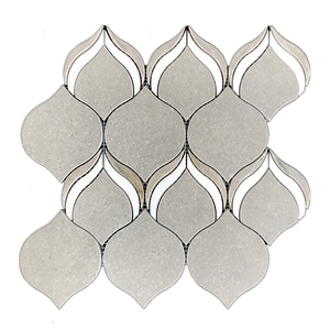 Mosaico di colore blu forma di pera piastrelle di mosaico di <span class=keywords><strong>marmo</strong></span> per la decorazione della parete della cucina del bagno - Product Image 3