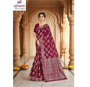 Sari de Seda Étnico Tradicional de India y Pakistán para Mujer, Tela Suave de Primera Calidad, Secado Rápido, para Todas las Temporadas, Fiestas, Bodas, Festivales, Moda - Product Image 3