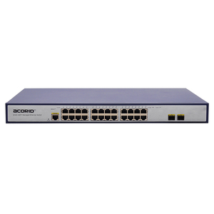 Mạng Cáp Quang Chuyển Đổi 24 Cổng GE + 2 * SFP Gigabit <span class=keywords><strong>Ethernet</strong></span> Websmart <span class=keywords><strong>SNMP</strong></span> Kết Hợp Giao Diện Điều Khiển Nms Quản Lý VLAN - Product Image 1