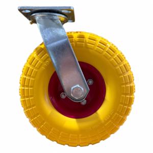 10 Zoll 4.10/3.50-4 pannensichere PU-Schaum-Lenkrollen, hochbelastbare Polyurethan-Reifen mit Stahlfelge für Werkzeugwagen / Trolley - Product Image 4
