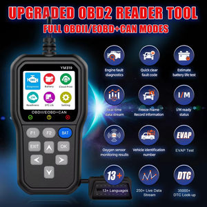 WOHEFU OBDII Scanner Check Engine System Leitor de Código <span class=keywords><strong>Multi</strong></span>-idioma Limpar/Apagar Códigos <span class=keywords><strong>Tester</strong></span> Bateria OBD2 Car Diagnostic Tool - Product Image 2