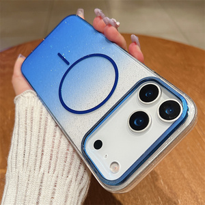 Étui transparent pour <span class=keywords><strong>Redmi</strong></span> <span class=keywords><strong>Note</strong></span> 14/14 Pro Plus/14C/A3/A3X/14T Pro/14T, design magnétique dégradé unique, luxe, pour femmes - Product Image 6