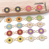Accessoires de bijoux punk DIY, pierre naturelle de couleur marguerite, bracelet et collier à pendentif simple ou double, connexion goutte d'huile
