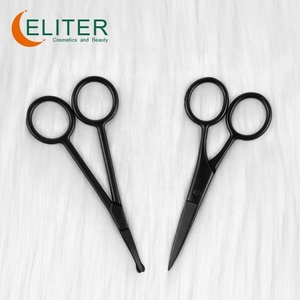 Eliter – ciseaux en acier inoxydable noir, vente en gros, ciseaux à cuticules, chanteur, longue poignée, ciseaux à ongles, tondeuse - Product Image 2