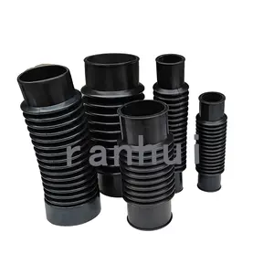 Factory custom Silicone Rubber dust protective cover Hydraulic Cylinder Bellows Rubber threaded rod shields