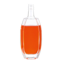 Bouteilles en verre cristal Zhengshun en gros avec bouchons en liège pour vin, whisky, brandy - Sérigraphie disponible