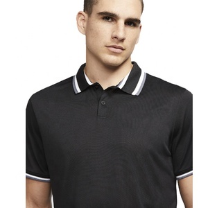 Camisetas Deportivas de Golf para Hombre PIHA SPORTS, Manga Corta, Color Contrastante, Cuello a Cuadros, Algodón 220g, Logotipo Delantero y Trasero - Product Image 2