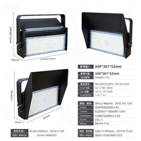 Reflector LED para Exteriores Chino IP66 Resistente al Agua, para Estadios Deportivos y Jardines, 5000K Luz Diurna, Ángulo de Haz Ajustable, Control por Aplicación