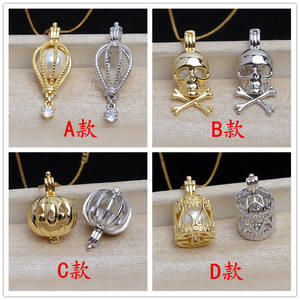 Colgante de Plata S925 con Forma de Jaula de Pájaro y Calabaza, No Poroso, Cuentas de 8mm y 10mm, Diadema Femenina, Accesorio para Manualidades, Colgantes Finos, Dijes 5100 - Product Image 2