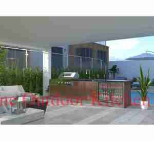 Armadi da <span class=keywords><strong>cucina</strong></span> per esterni con ascensore a tirare verso il basso cestello porte in vetro <span class=keywords><strong>trasparente</strong></span> e mobili di stoccaggio 72 pollici singolo lavello - Product Image 5