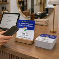 Carte NFC en acrylique personnalisée Leadercolor LDF-100100C avec puce F08, étanche et résistante aux intempéries, 13,56 MHz pour restaurants