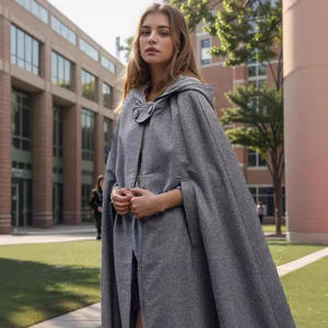 Jubah Berkerudung Gotik Abad Pertengahan Mantel Tipis Wanita Jubah Setan Vampir Ecowalson Permainan Peran Mode Jubah Lengan Panjang Retro - Product Image 3