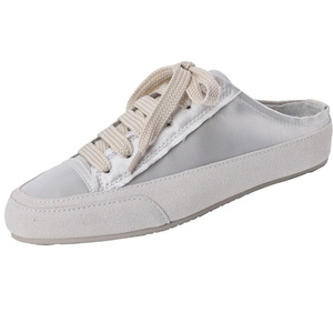 Chaussures basses blanches à bout rond pour femmes, chaussures plates à lacets et semelle épaisse, style polyvalent - Product Image 6