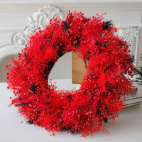 Guirlande de porte d'entrée de printemps, style ferme, vigne, décoration murale, fenêtre, décoration de la maison, Thanksgiving, Halloween, Noël, 55 cm