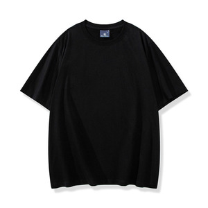 T-shirt oversize à manches courtes en coton 100% 240GSM, poids lourd, logo imprimé personnalisé, t-shirt uni grande taille pour homme - Product Image 3