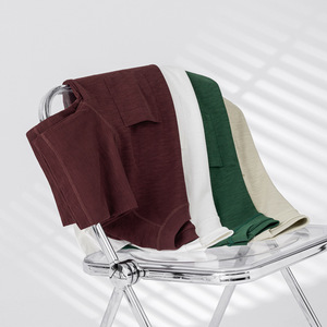 <span class=keywords><strong>Maglietta</strong></span> Casual estiva da uomo a maniche corte 310G pesante in cotone traspirante assorbente sudore a spalla larga <span class=keywords><strong>con</strong></span> tasca - Product Image 5