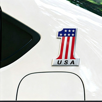 Emblème de voiture en métal 3D personnalisé, drapeau national, autocollant en aluminium pour voiture, badge, décalcomanie pour la décoration extérieure de la voiture