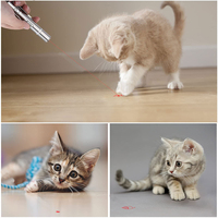 Giocattolo Interattivo per Gatti con Luce Laser Multifunzionale Ricaricabile USB Ecologico in Plastica Penna Laser Intelligente per Gatti