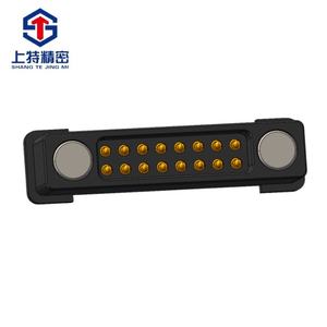 2 baris laki-laki dan perempuan 90 ° derajat THT atau SMT Pogo Pin konektor - Product Image 3