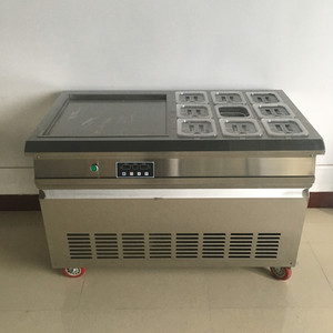 Máquina para Hacer Rollos de Yogurt Congelado, Máquina para Hacer Helados Tailandeses para Cafeterías y Heladerías - Product Image 4