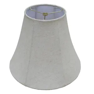 Pantalla de lámpara plegable Kd trasera suave de tela de lino natural de repuesto clásico, producto en oferta