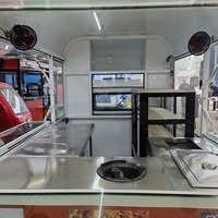 Chariot de cuisine mobile extérieur électrique à 3 roues en acier inoxydable, capacité 200 unités, montage facile pour bubble tea et autres aliments