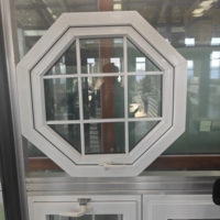 Juego de Ventanas y Puertas de PVC, Tamaño Personalizado, Resistentes a Huracanes, Doble Acristalamiento, Insonorizadas, para Proyectos de Construcción de Casas y Villas