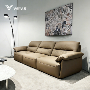 Sofá Seccional Reclinable de Tres Plazas Moderno de Zhejiang, Hecho a Medida, de Cuero Genuino, Relleno de Esponja, Ecológico y Duradero, para Apartamentos y Hoteles - Product Image 5