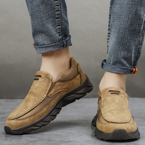 Chaussures décontractées en cuir pour hommes, mocassins respirants, baskets confortables en cuir pour hommes, nouvelles chaussures plates pour hommes - Product Image 4