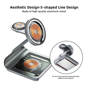 แท่นชาร์จไร้สายแบบพกพา 3-in-1 อเนกประสงค์ <span class=keywords><strong>25W</strong></span> รุ่นใหม่ปี 2026 พร้อมที่วางโทรศัพท์แม่เหล็กสำหรับ <span class=keywords><strong>Apple</strong></span> - Product Image 4