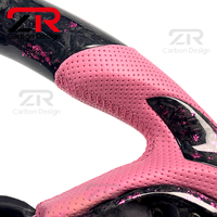 Volant sport personnalisé en fibre de carbone forgée pour l'intérieur de voiture Dodge Challenger Charger Hellcat Charger Challenger SRT