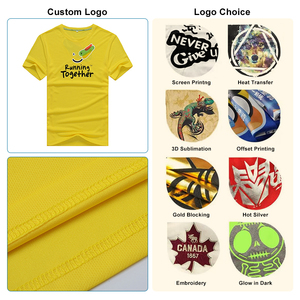 Camiseta Deportiva de Manga Corta para Hombre, 100% Poliéster, con Logotipo Personalizado en la Parte Delantera, Secado Rápido, Informal, para Correr, Tejido de Punto Sublimado - Product Image 6