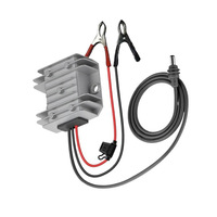 Convertidor Elevador de Voltaje Starlink Mini IP68 Impermeable de 12V a 24V con Pinzas de Cocodrilo para Coche, Camión y Camping