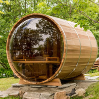 Garten-Panoramablick Asphalt-Schindel Traditionelle Nass-Dampfsauna-Räume Sauna für Draußen