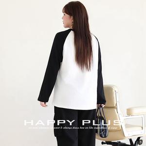 Ensemble décontracté tricoté pour femme Happy Plus : T-shirt imprimé chat et pantalon cargo noir grande taille N8766 - Product Image 3