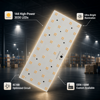 Module de carte PCB LED 144LED 3030 SMD 8C18B 100W SMT assemblé sur carte PCB en aluminium, fabricant de cartes PCB LED haute puissance en Chine