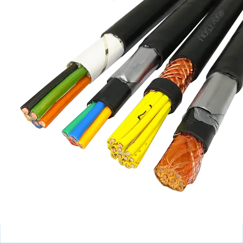 Cable DE CONTROL DE PVC KVV/KVVP/KVVP22 de cobre multinúcleo de 4 núcleos de 450/750V