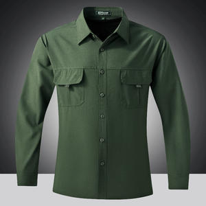 <span class=keywords><strong>Camicia</strong></span> <span class=keywords><strong>a</strong></span> maniche lunghe con chiusura <span class=keywords><strong>a</strong></span> bottoni da uomo, comoda per tutto il giorno, casual, elegante, da ufficio. - Product Image 2