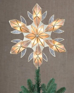 Hot Sale Star Shape Decoration Christmas <strong>Tree</strong> <strong>Topper</strong> with LED Light <strong>Topper</strong> Noel Angel <strong>Tree</strong> <strong>Topper</strong> - Product Image 1