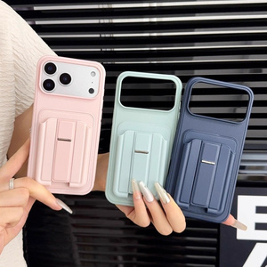 Funda para iPhone 17 16 15 14 13 Pro Max con tarjetero, soporte y cubierta trasera mate esmerilada - Product Image 2