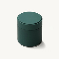 Boîte de conserve standard en stock pour poudre de matcha 30g et poudre de café 50g, en fer blanc hermétique de qualité alimentaire, avec surface givrée personnalisée, pour matcha
