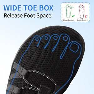 Tennis orthopédique sans lacet pour femmes, chaussures de marche pour hommes, respirantes, athlétiques, entraînement croisé, baskets pieds nus - Product Image 2