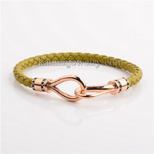 Joyería de moda mejor venta de artículos de cuero Real brazalete de gancho de China - Product Image 2