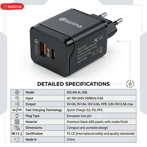 อะแดปเตอร์แปลงไฟ25W USB C ของแท้ชาร์จไฟผนังได้เร็วสุดสำหรับซัมซุง <span class=keywords><strong>S21</strong></span> S22 Note10 Type C พอร์ต5V/3A OVP + OTP สำหรับแล็ปท็อป - Product Image 5