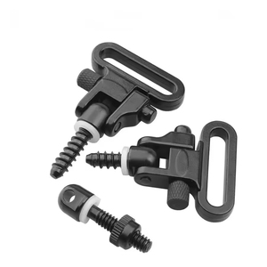 Correa Táctica de Seguridad de 1 Pulgada, Desmontable Rápido, Ligera, Negra, con Anilla Giratoria para Hombro, Ajuste Universal de Metal - Product Image 2