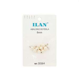 Ciondolo con perle ILAN da 8 mm, 12 pezzi, per la creazione di gioielli - Product Image 1